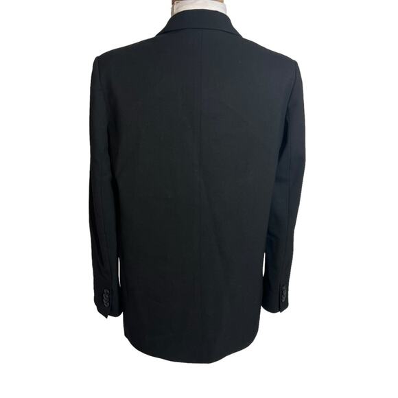 Everlane Italian wool double button blazer black Sz 0 - Picture 3 of 7
